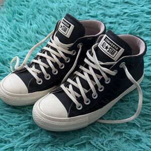 Converse Black and White High-Top Sneakers